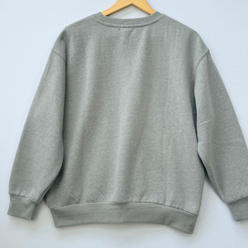 NEW Wildfox Womens Medium Sweatshirt Heather Grey Après Ski Cute Hygge Nordic - Picture 3 of 6
